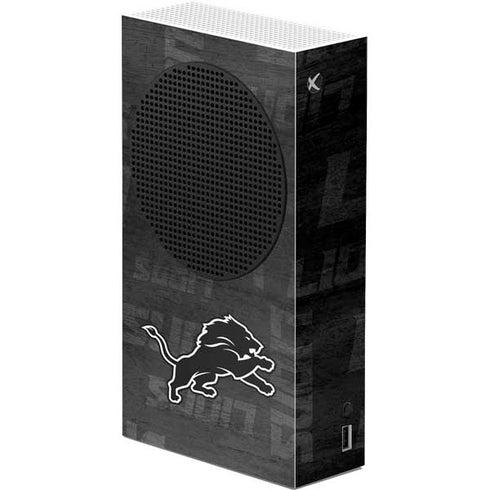 NFL Detroit Lions Black & White Xbox Series S Console Skin